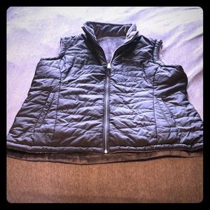 Black vest with super soft fleece inside